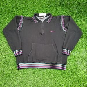 Vintage 90s Wilson Sweatshirt Womens Medium 19x21 Collared